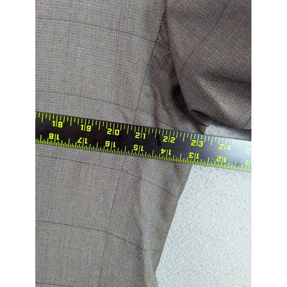 Joseph Abboud Wool Window Pane Blazer Sport‎ Coat Jacket 2 Buttons Front USA 42L - Picture 6 of 16